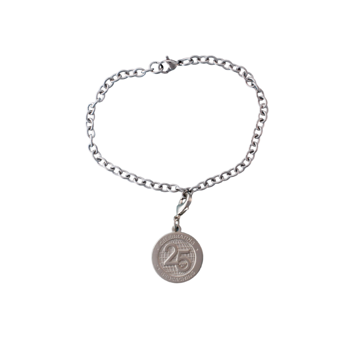 Nano Charm Bracelet with 25 Years of Geocaching charm