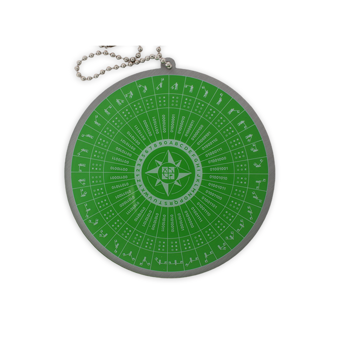 Puzzle Solving XL Travel Tag - Green