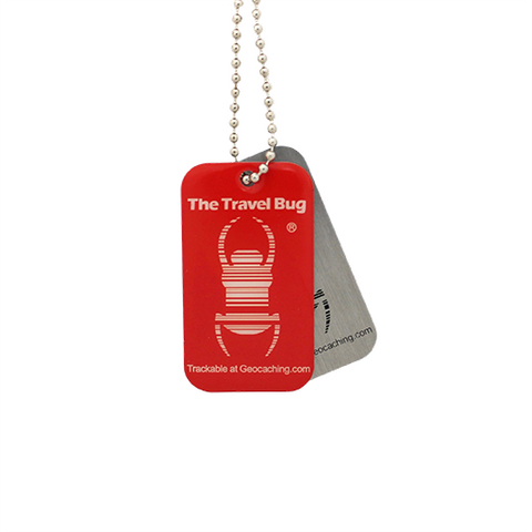Travel Bug® RED Geocaching QR - Glow in the Dark - LIMITED EDITION