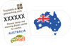 Australian, State and Territory Flag Travel Tags