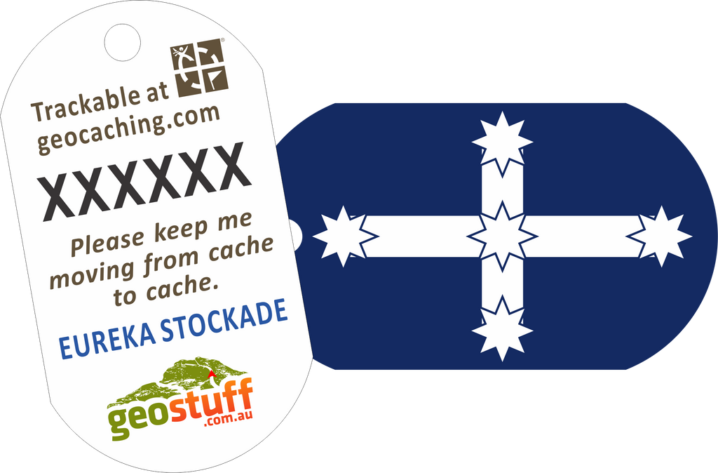 Eureka Stockade Southern Cross Flag Travel Tag