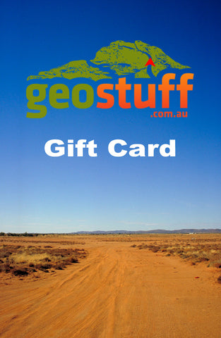 Geostuff.com.au Gift Card - Plastic card gift voucher