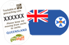 Australian, State and Territory Flag Travel Tags