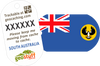 Australian, State and Territory Flag Travel Tags