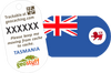 Australian, State and Territory Flag Travel Tags