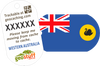 Australian, State and Territory Flag Travel Tags