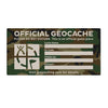 Geocache Label Green Camo