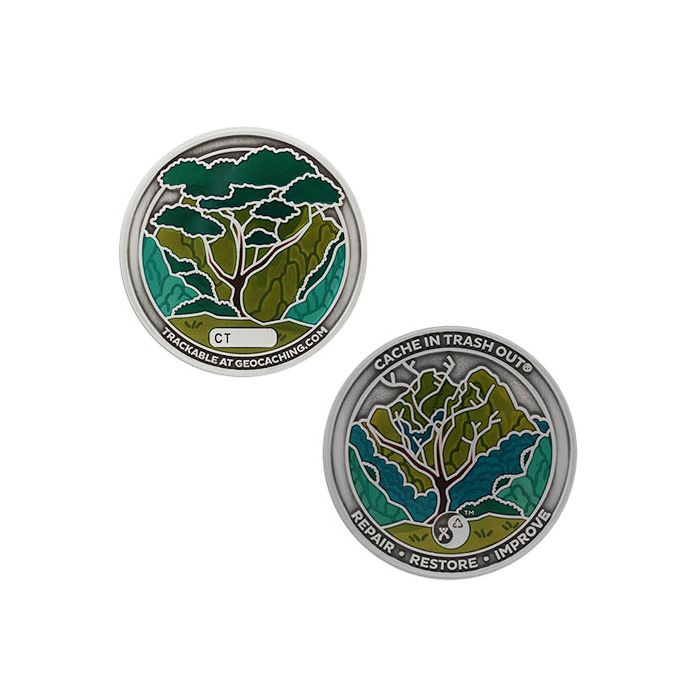 2021 CITO Geocoin & Tag Set - Silver