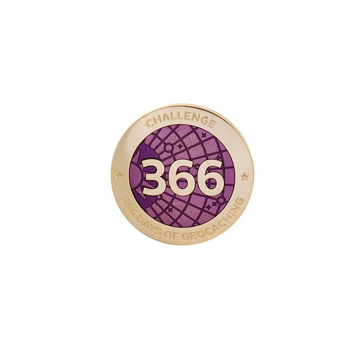 Challenges Pin - 366 Days of Geocaching