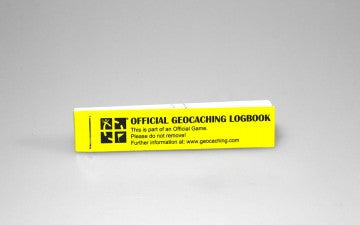 Logbook Long Micro Geocaching - Yellow - 200 logs