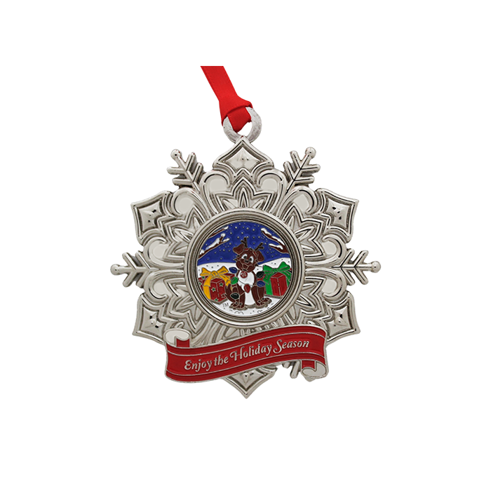 2023 Snowflake Ornament Tracker Geocoin