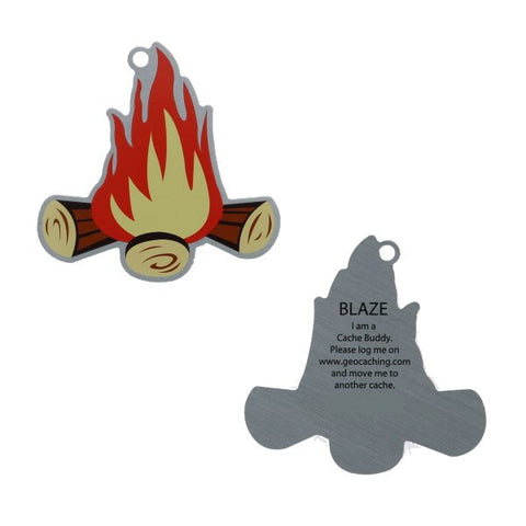 Blaze the Campfire Travel Tag