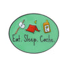 Eat Sleep Cache Geocoin