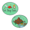 Eat Sleep Cache Geocoin