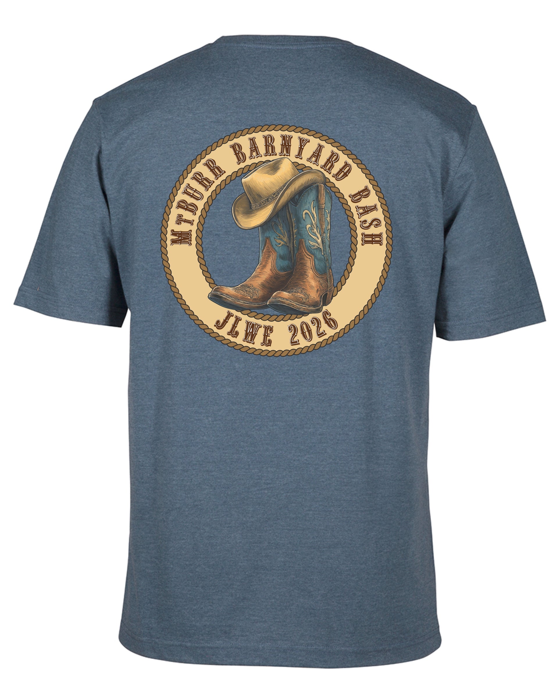 JLWE MtBurr Barnyard Bash Tee