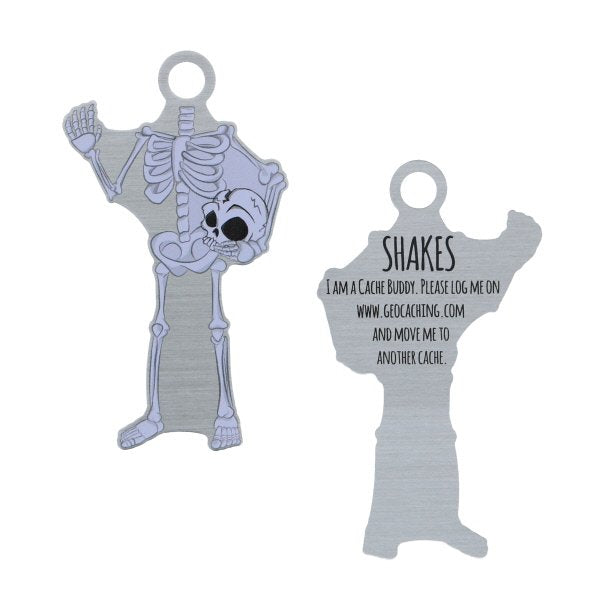 Shakes The Skeleton Travel Tag