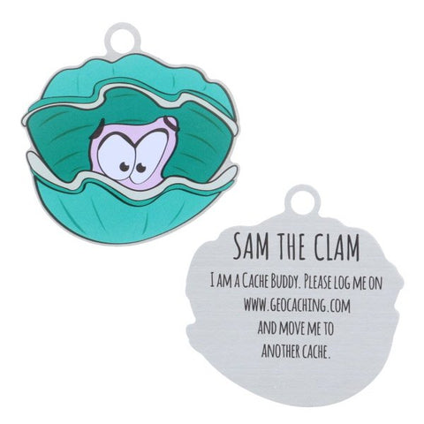 Sam the Clam Trackable Tag