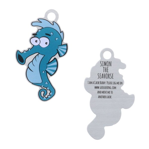 Simon the Seahorse Travel Tag