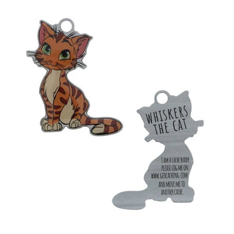 Whiskers the Cat Travel Tag