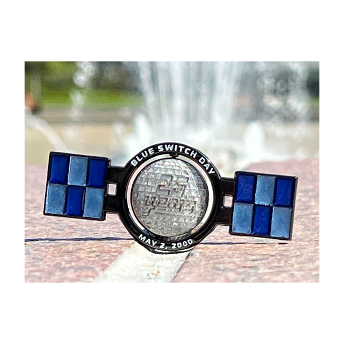 2025 Blue Switch Spinner Geocoin