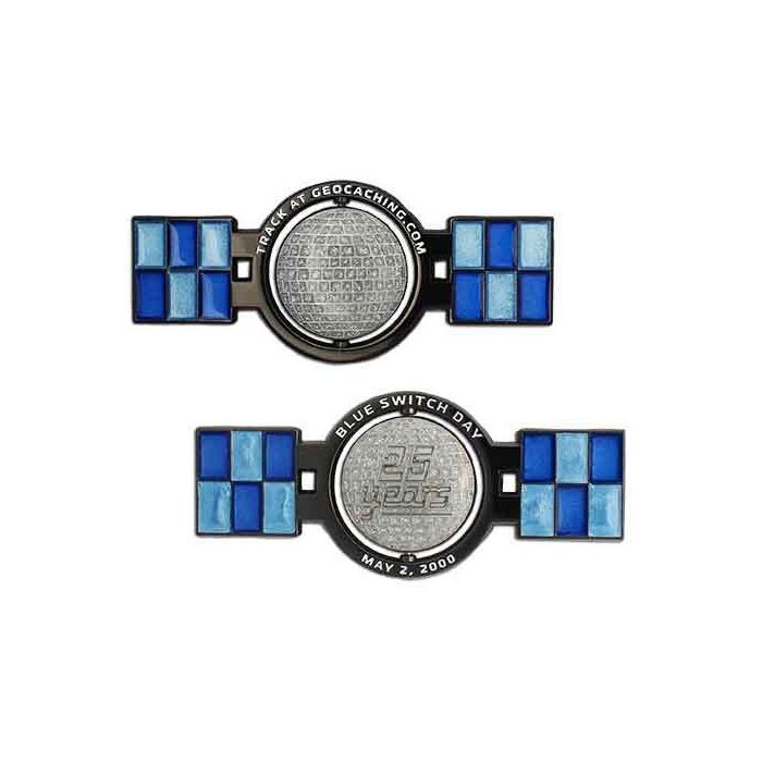 2025 Blue Switch Spinner Geocoin