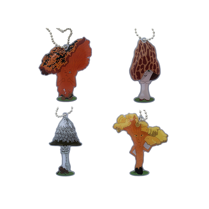 Fun Guy Mushroom Travel Tag Set - All 4 tags