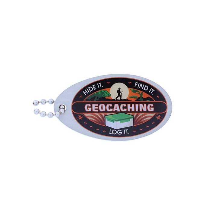 Hide It. Find It. Log It. Trackable Tag