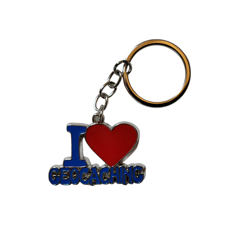 I Heart Geocaching Keychain