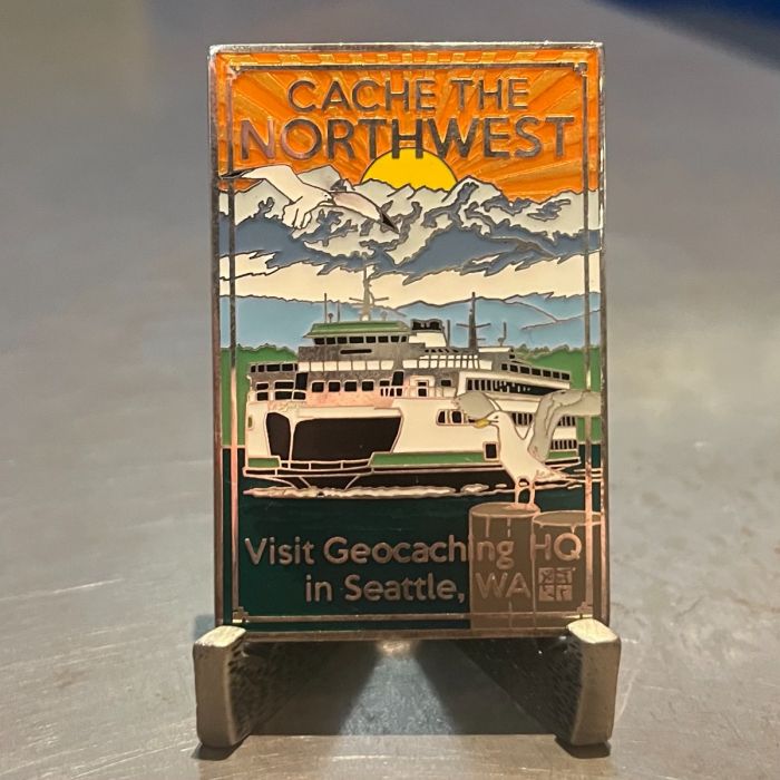 Cache the Northwest HQ Geocoin - Silver