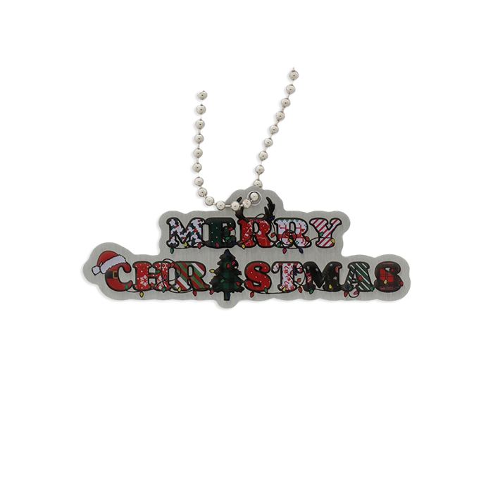 Merry Christmas Cache Buddy Travel Tag