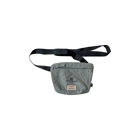 Geocaching Recycled Hip/Sling Pack- Grey