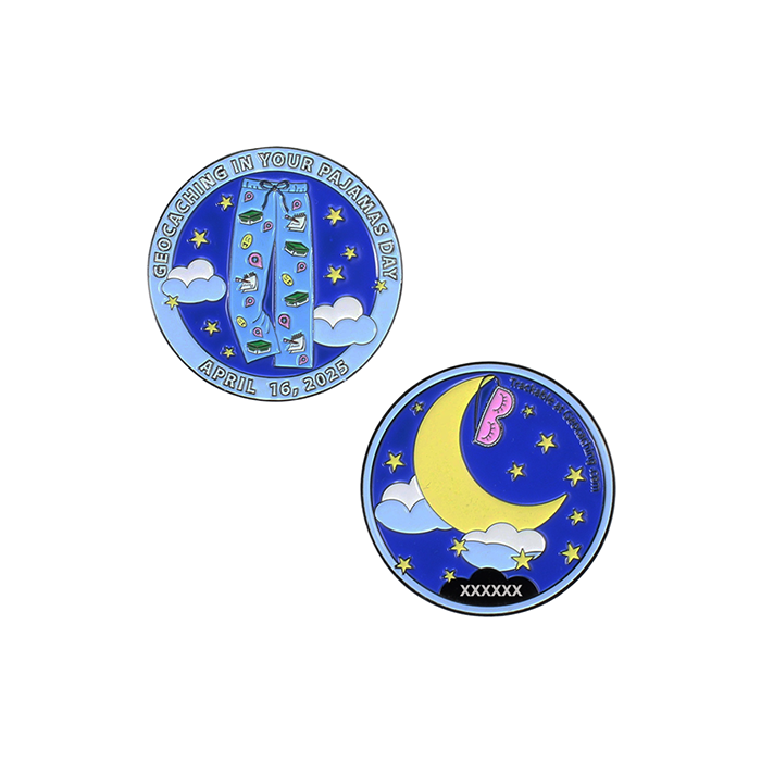 2025 Geocaching in Your Pajamas Day Geocoin