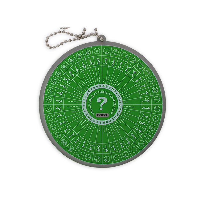 Puzzle Solving XL Travel Tag - Green