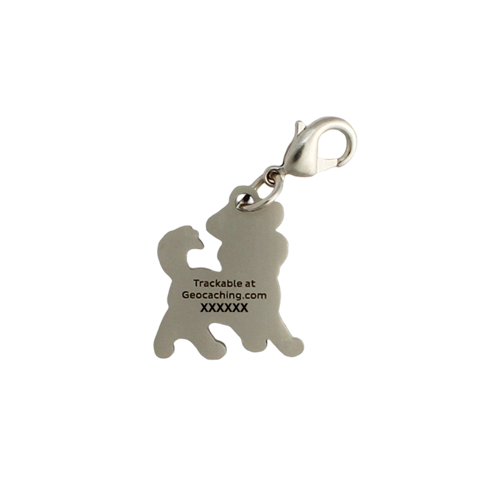 Tracker Nano Geocoin/Zipper pull/Charm with clasp