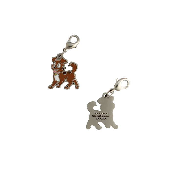 Tracker Nano Geocoin/Zipper pull/Charm with clasp