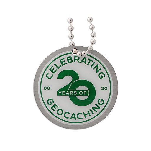 Celebrating 20 Years of Geocaching Trackable Tag