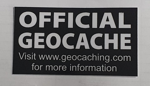Geocache large sticker