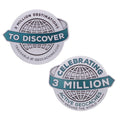 3 Million Geocaches Massive Geocoin- Silver