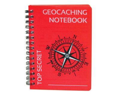 CacheQuarter Geocaching Notebook A6 red