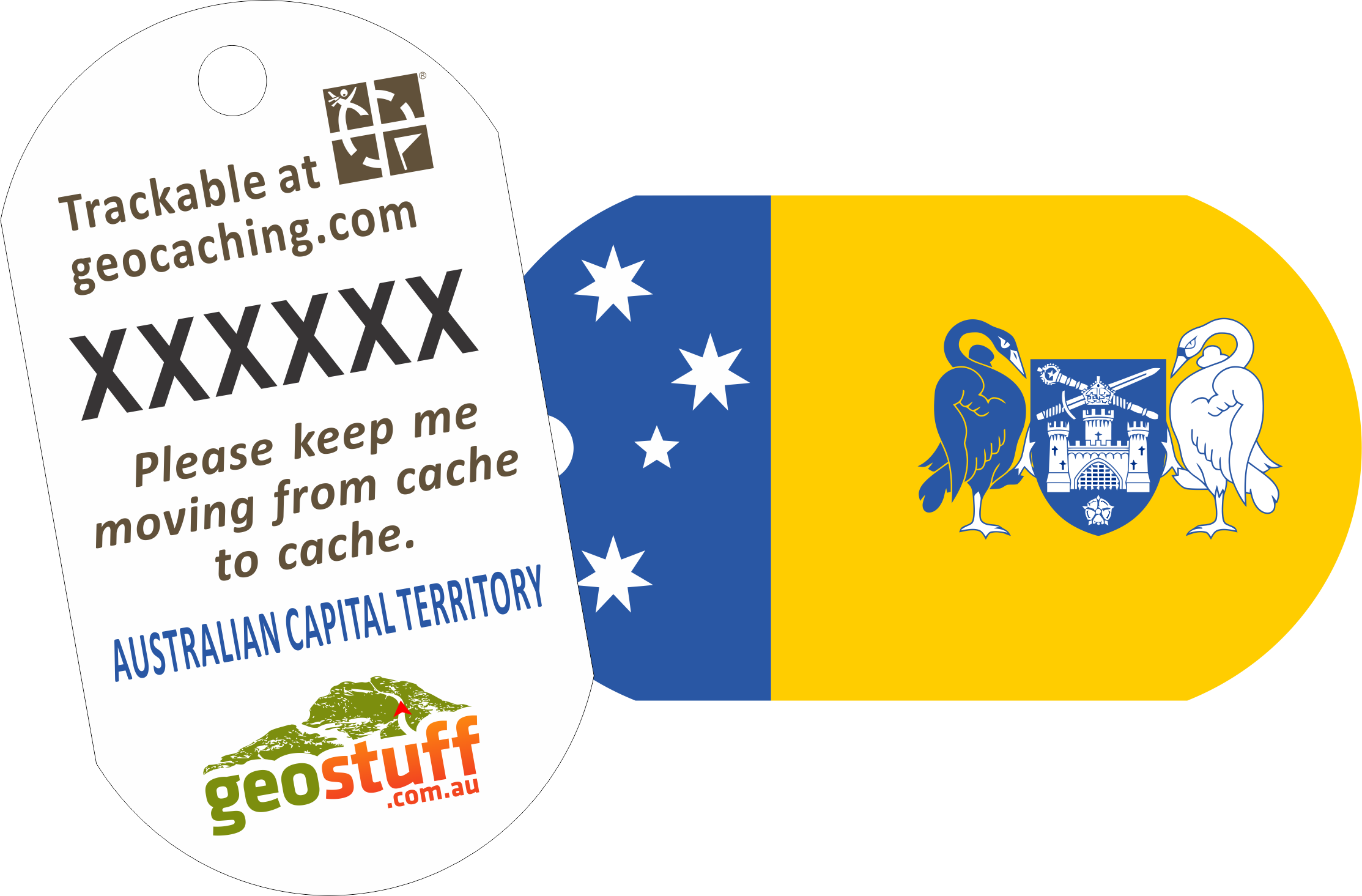 Australian, State and Territory Flag Travel Tags