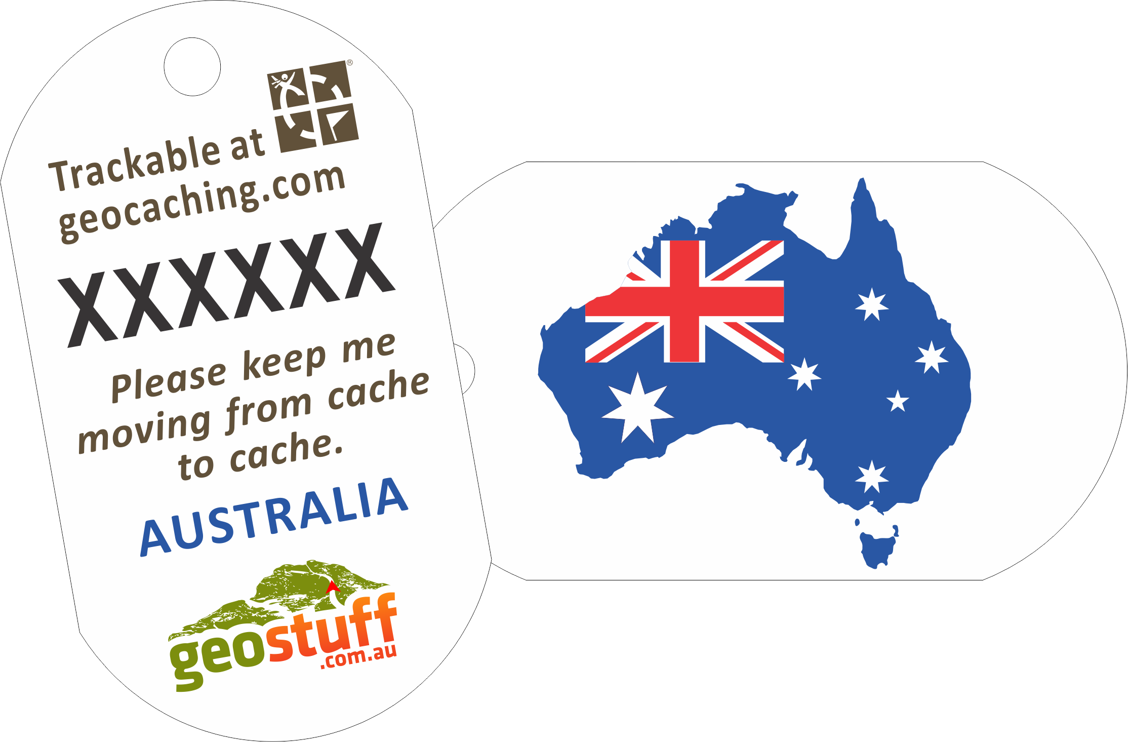 Australian, State and Territory Flag Travel Tags