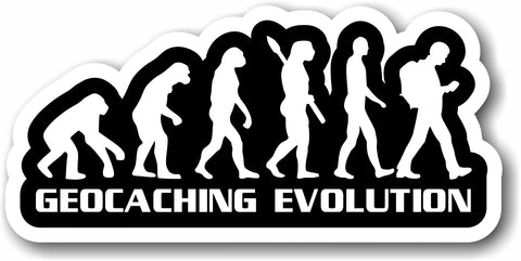 Sticker Geocaching Evolution