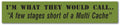 Sticker I'm what you would call a few stages short of a Multi Car Bumper Sticker