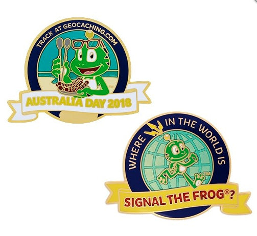 2018 Australia Day Geocoin - Where in the world is Signal the Frog®?