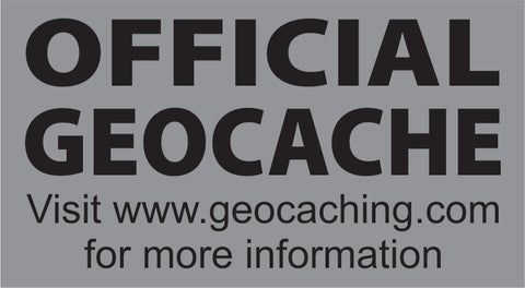 Geocache Sticker - Tiny Grey