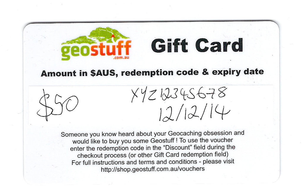 Geostuff Gift Card