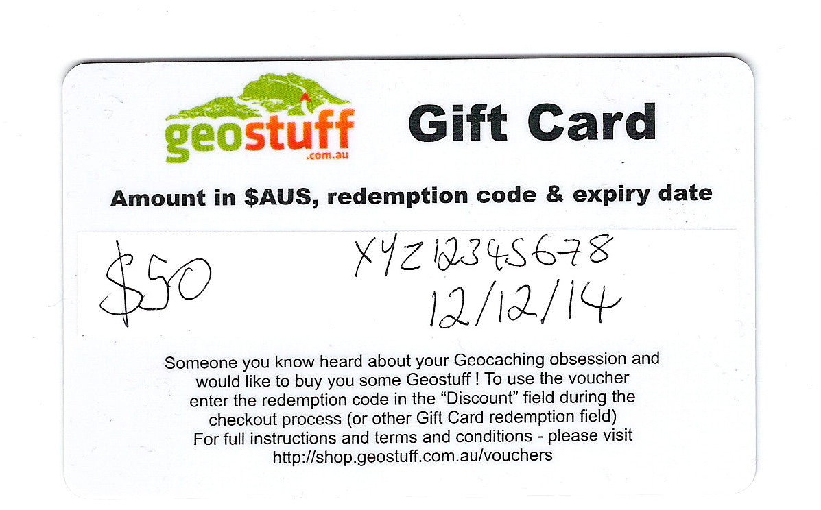 Geostuff Gift Card