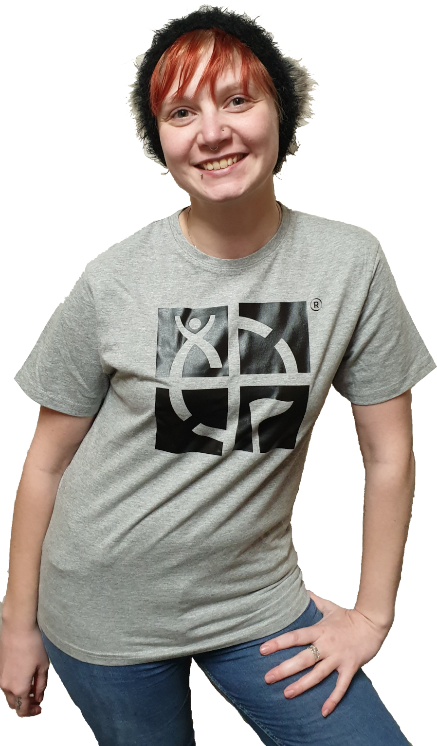 [Bargain] GeoTee Grey Marle with Black