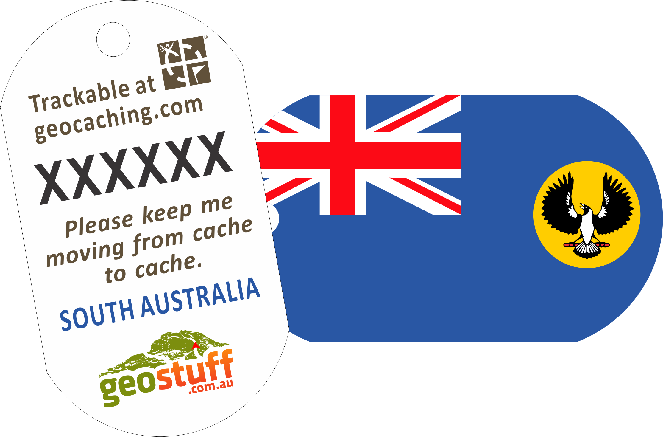 Australian, State and Territory Flag Travel Tags