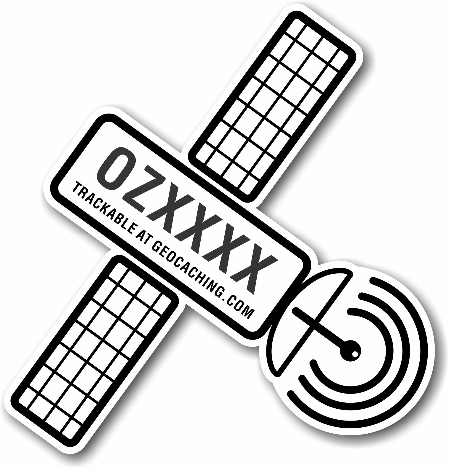 Sticker Satellite Vehicle Trackable – Geostuff.com.au